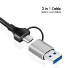 USB-A/-C to 2,5G Ethernet adapter, gray