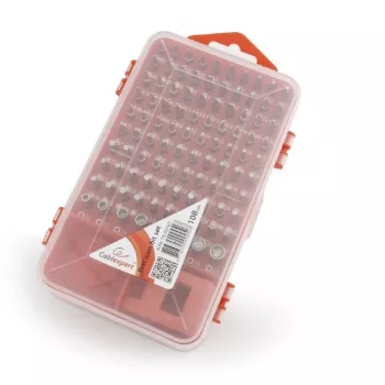 Manual screwdriver set GEMBIRD TK-SD-07 — 90-piece combination screwdrivers and bits, magnetic tips, red carrying case