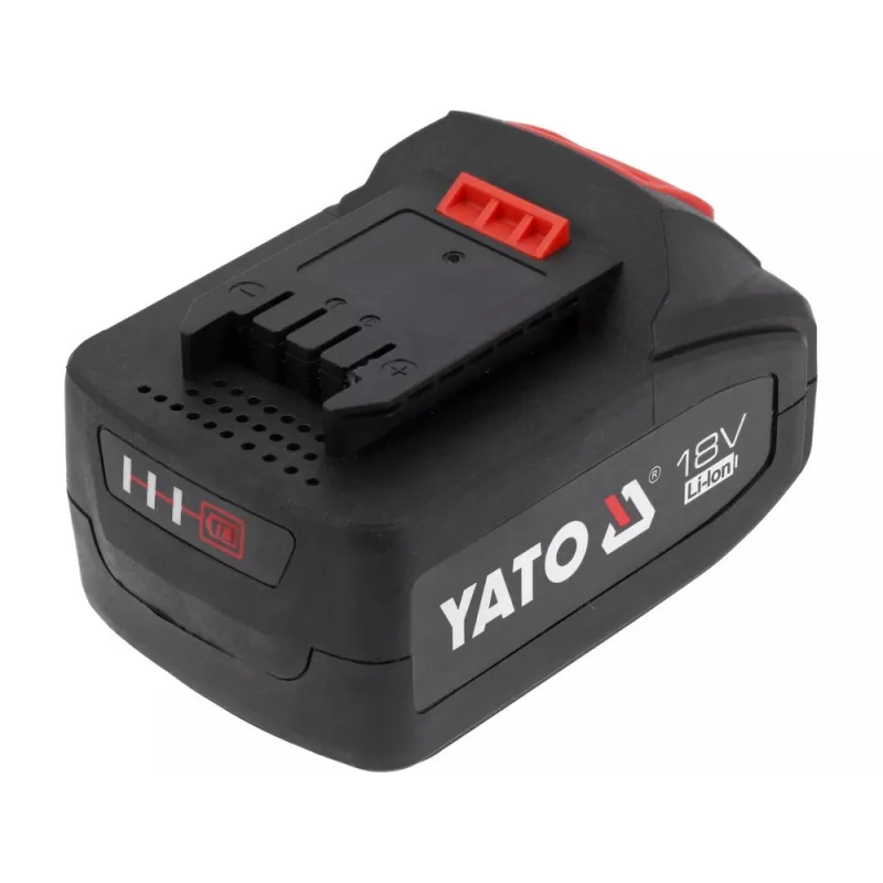 Battery for cordless tools YATO YT-828463 — Li‑Ion 18V 4Ah, red, recharge indicator