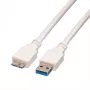 USB 3.0 Cable A - Micro B M/M 0.8 m 11.99.8873 VALUE