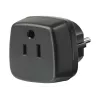 Travel Adapter USA, Japan/Grounded Plug, Socket Adapter black