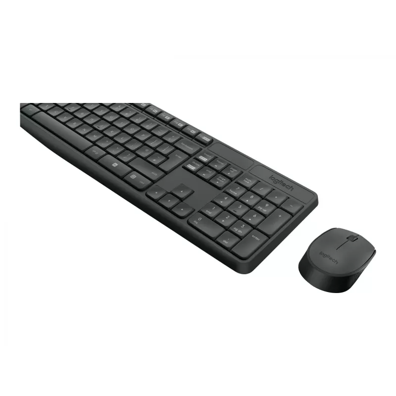 Logitech MK235 - Keyboard-and-Mouse-Set - Wireless - 2.4 GHz - Portugiesisch