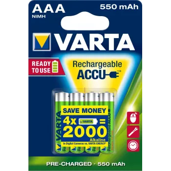 Rechargeable battery Varta Ready2Use HR03 AAA 4pcs