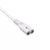 Akyga AK-RD-07A Power Cable CEE 7/16 - IEC C7 (Figure-8), CCA, 3 m, White