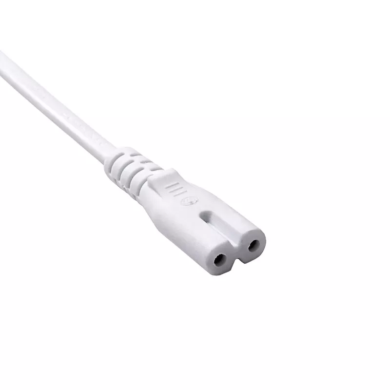 Akyga AK-RD-07A Power Cable CEE 7/16 - IEC C7 (Figure-8), CCA, 3 m, White