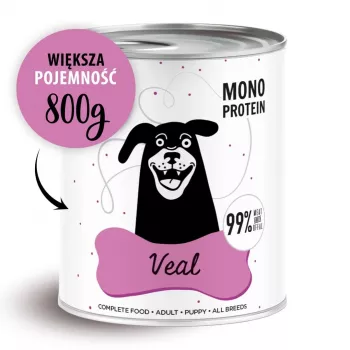 Wet dog food PAKA ZWIERZAKA Pepe Veal 800 g — complete grain‑free adult formula