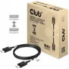 CLUB3D DisplayPort 2.1 Bi-Directional VESA DP80 Certified Cable 4K240Hz, 8K60Hz or 10K30Hz M/M 1.2m/3.94ft