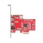 DeLOCK 90738 PCIe Firewire Adapter Internal IEEE 1394 Red