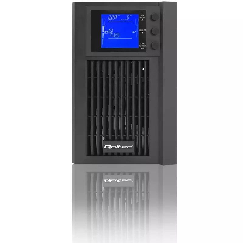 Uninterruptible Power Supply QOLTEC 53981 On line 2kVA, 2000 VA capacity
