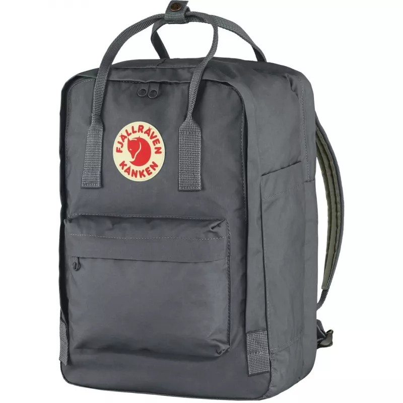 Casual backpack Fjällräven Kanken Laptop 15 inch Grey — 280×160×400 mm, Polyamide/PP/Vinyl