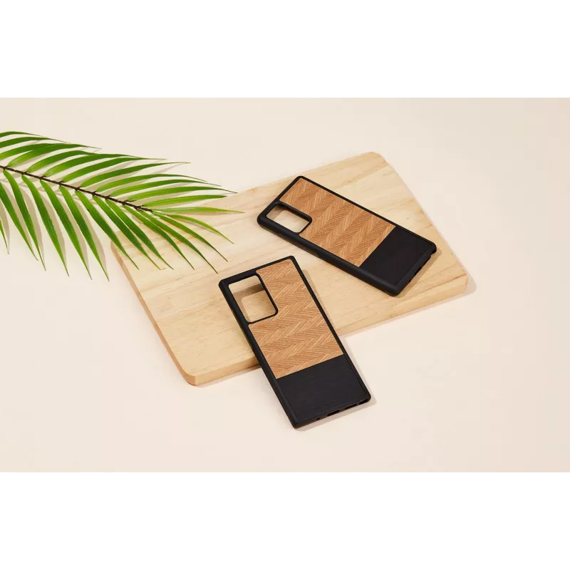 Protective phone case Man and Wood for Samsung Galaxy Note 20 Ultra — herringbone nero black