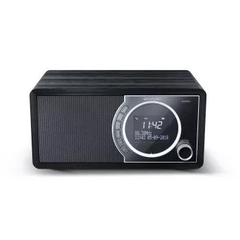 Sharp DR-450 Digital Radio - Black, Personal, Digital, DAB, DAB+, FM, 87.5 - 108 MHz, 174.928 - 239.2 MHz, 3 W