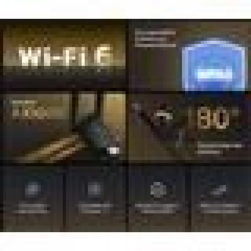 Wi‑Fi USB Adapter MERCUSYS MA72XH AX1800 with High‑Gain Antennas, USB-A Plug‑and‑Play