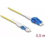 Optical Fiber Cable DeLOCK CS male to LC Duplex OS2 1 m