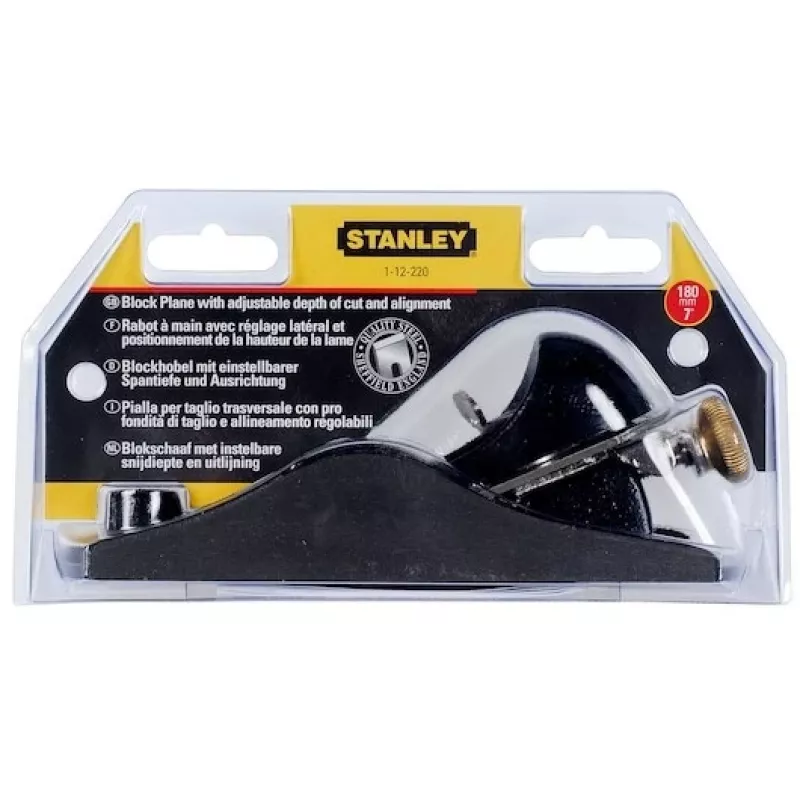 Block Plane Tool Stanley Adjustable 1-12-220