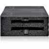 ICY DOCK - MB024SP-B - flexiDOCK Trägerloser 4x 2,5 SAS/SATA SSD/HDD Wechselrahmen für den 5,25 Schacht