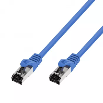 Extralink Patch Cord Cat.8.1 S/FTP 5m 40G Blue Copper Network Cable