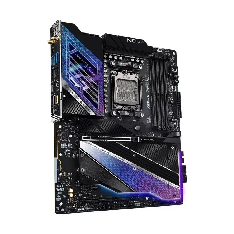 Motherboard ASRock X870 NOVA WIFI — AMD X870, Socket AM5, ATX, 4× DIMM DDR5, 256GB, Wi‑Fi 6E, 2.5GbE