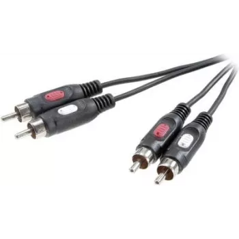 SpeaKa Professional RCA Audio Connection Cable [2x RCA-Plug - 2x RCA-Plug] 2.50 m Black (SP-7869768)