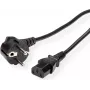 ROLINE GREEN Power cable with protection - C13 LSOH 0.8 m black - Power/power supply - 0.8 m