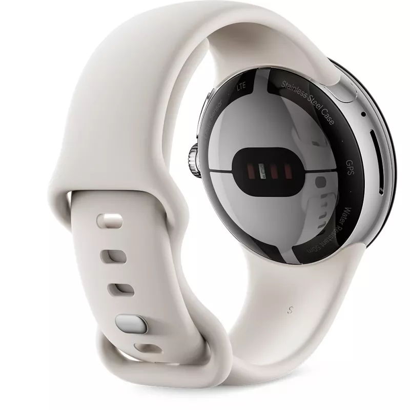Google - Watch Strap for Smartwatch - Small / Large - Chalk - for Google Pixel Watch (GA03264-WW)