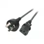 EFB-Elektronik Power Lead China - C13 180°, black, 1,8 m, 3 x 0,75 mm² Manufacturer: EFB Elektronik (EK492.1,8V2)