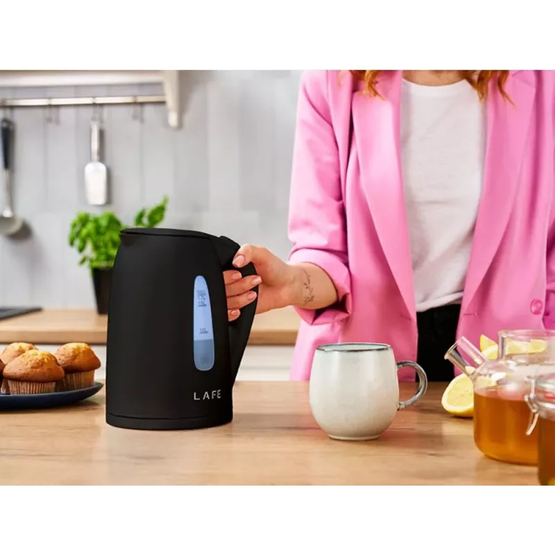 Electric kettle LAFE 1.7L 2200W black