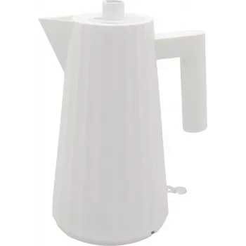 Alessi MDL06 W Plissé Electric Kettle White, EU-Plug (MDL06 W)