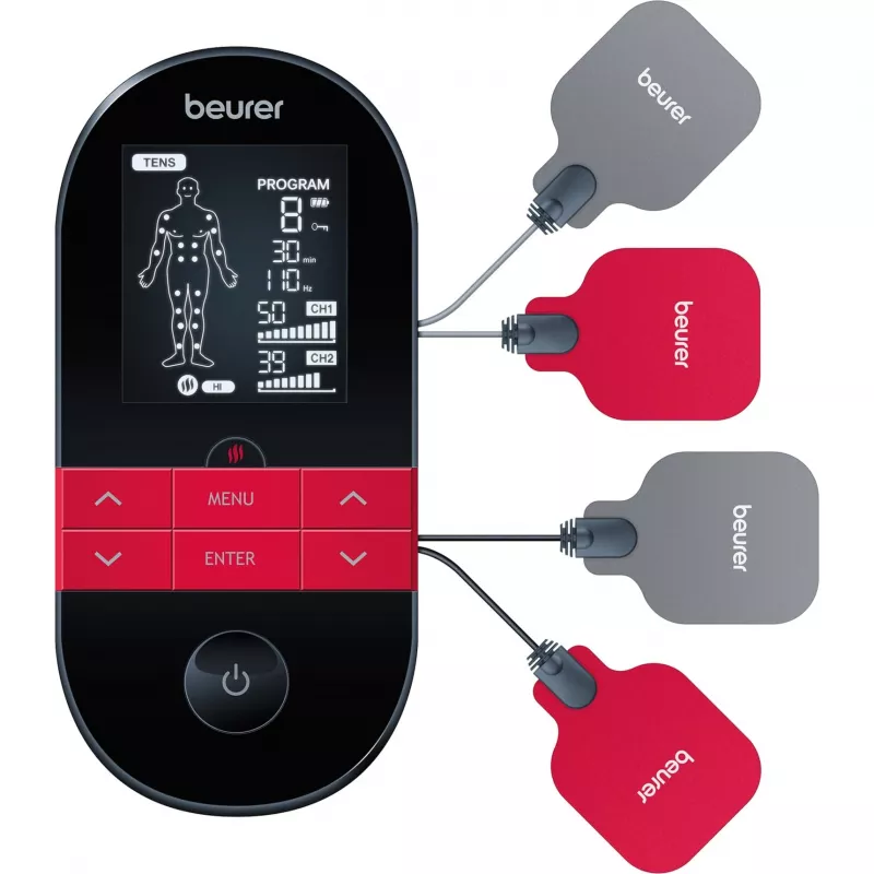 Beurer EM 59 Heat TENS/EMS electrostimulator - 64 programs, rechargeable battery