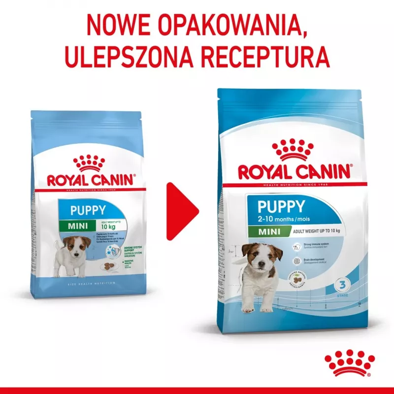 Dry dog food Royal Canin Mini Puppy 2 kg — small breeds, chicken, 31% protein