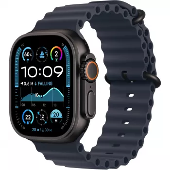 Band Apple 49mm Navy Ocean Band Extension Black Titanium Finish