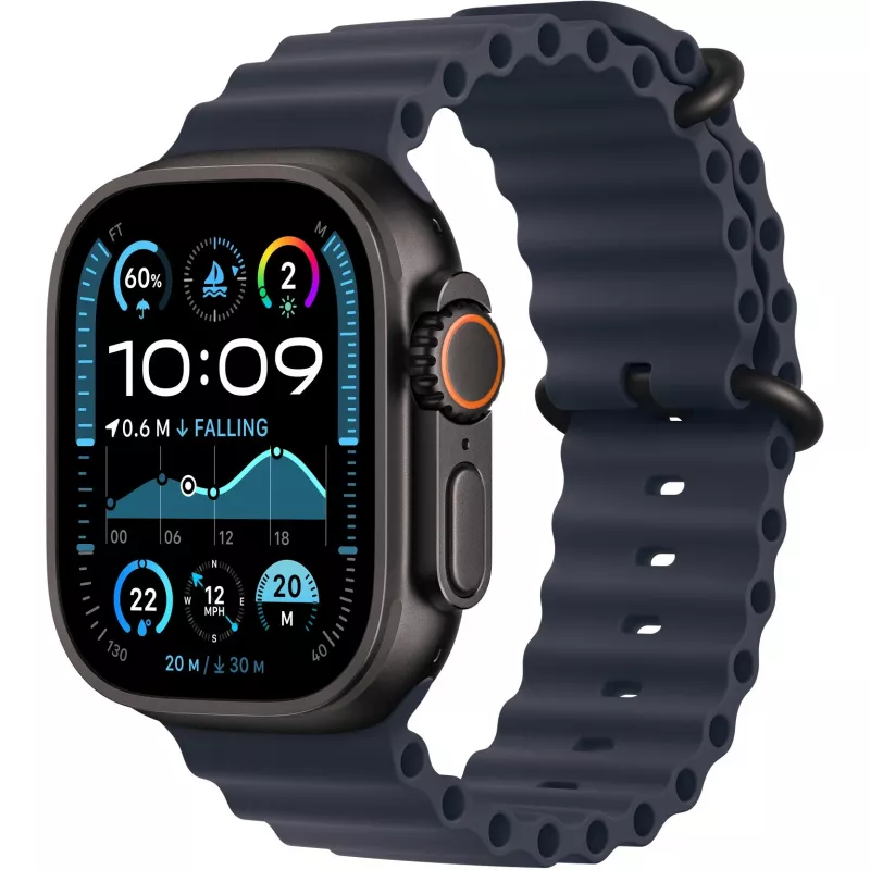 Band Apple 49mm Navy Ocean Band Extension Black Titanium Finish