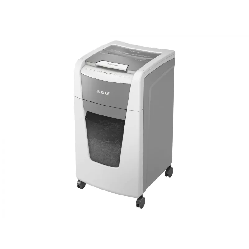 Leitz IQ Autofeed Office 300 Automatic Paper Shredder P4, Cross shredding, 22 cm, 4 x 30 mm, 60 L, 500 sheets, 55 dB