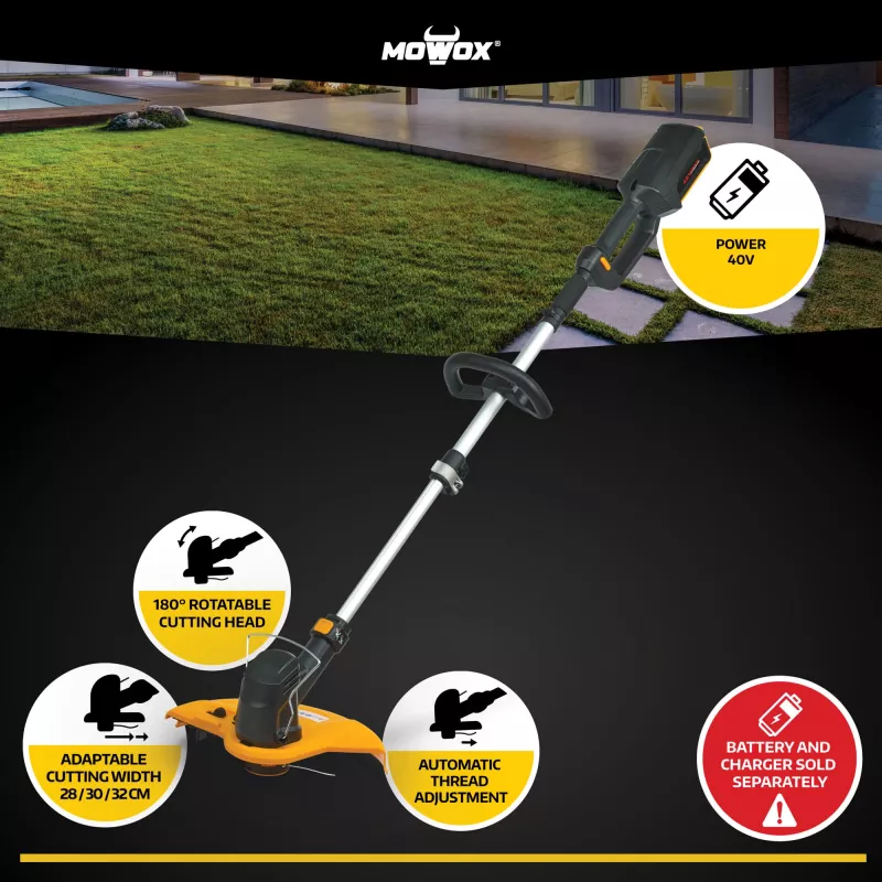 MoWox | Hand Held Battery Grass Trimmer (without battery) | ET 40 Li | Cordless