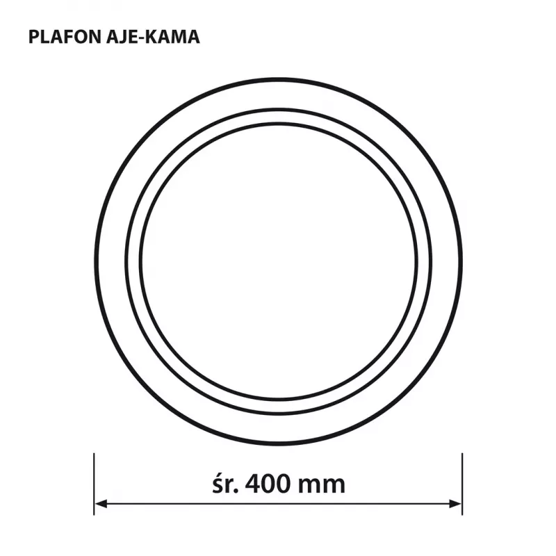 LED ceiling light ActiveJet AJE-KAMA 24W round 4000K 2580 lm IP20 40 cm