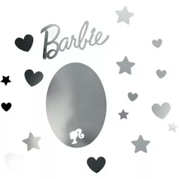Mirror Wall Decal Paladone PP13751BR Barbie design – decorative self-adhesive mirror sticker