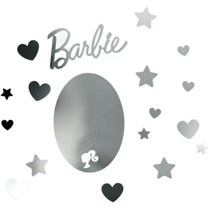 Mirror Wall Decal Paladone PP13751BR Barbie design – decorative self-adhesive mirror sticker
