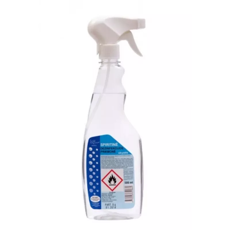 Spirit disinfectant for surfaces, with spray, 500ml