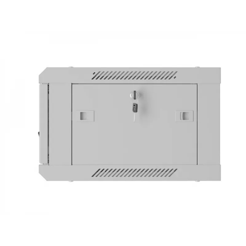 Lanberg WF01-6404-23S 19 inch 4U Wall-Mount Rack Cabinet 600x450 mm Grey Perforated Door Flat Pack