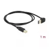 USB cable DeLOCK 85558 USB 2.0 1 m USB A USB B Black
