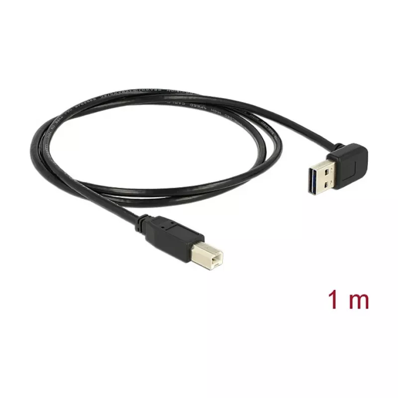 USB cable DeLOCK 85558 USB 2.0 1 m USB A USB B Black