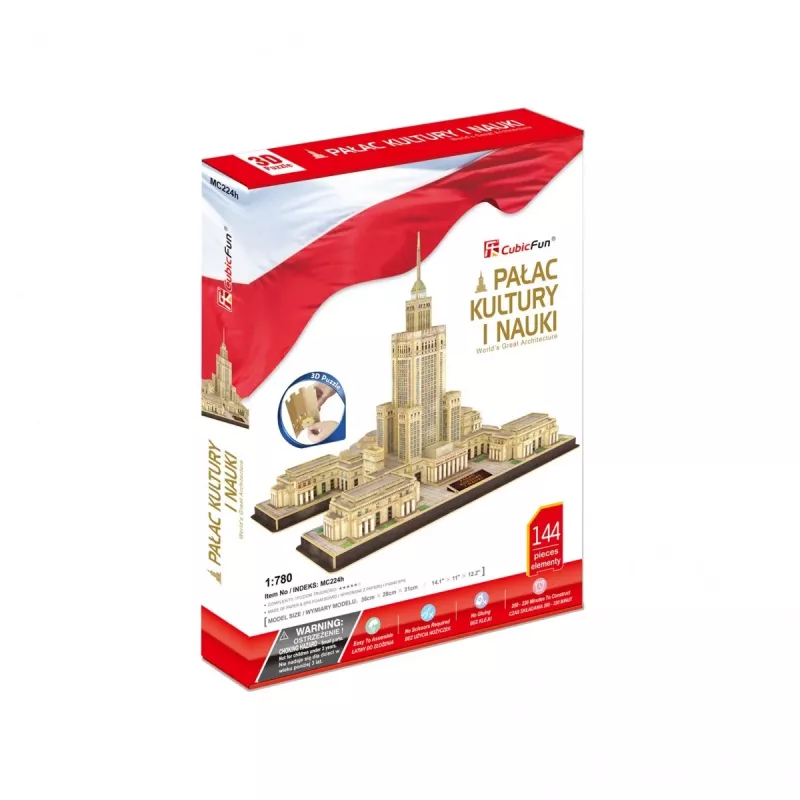 PUZZLE 3D Palace of Culture and Science, 144 ELEMENTS