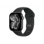 Apple Watch Series 11 GPS + Cellular 42mm Jet Black Aluminium Case with Black Sport Band - M/L | Apple