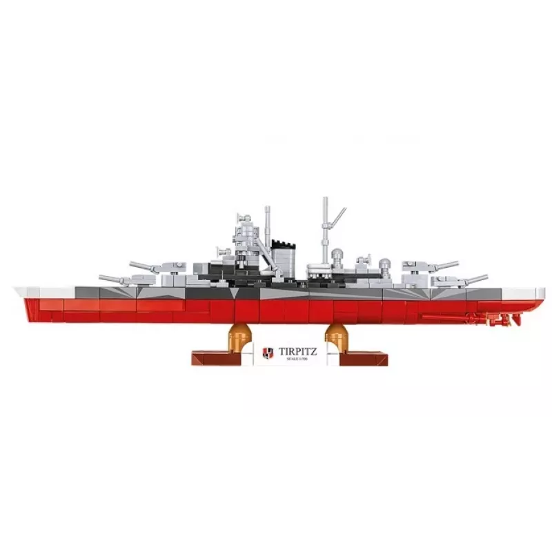 Construction set Cobi Battleship Tirpitz model with 593 pieces, scale and display features