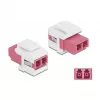 Keystone Module LC Duplex female to LC Duplex female DeLOCK 86818