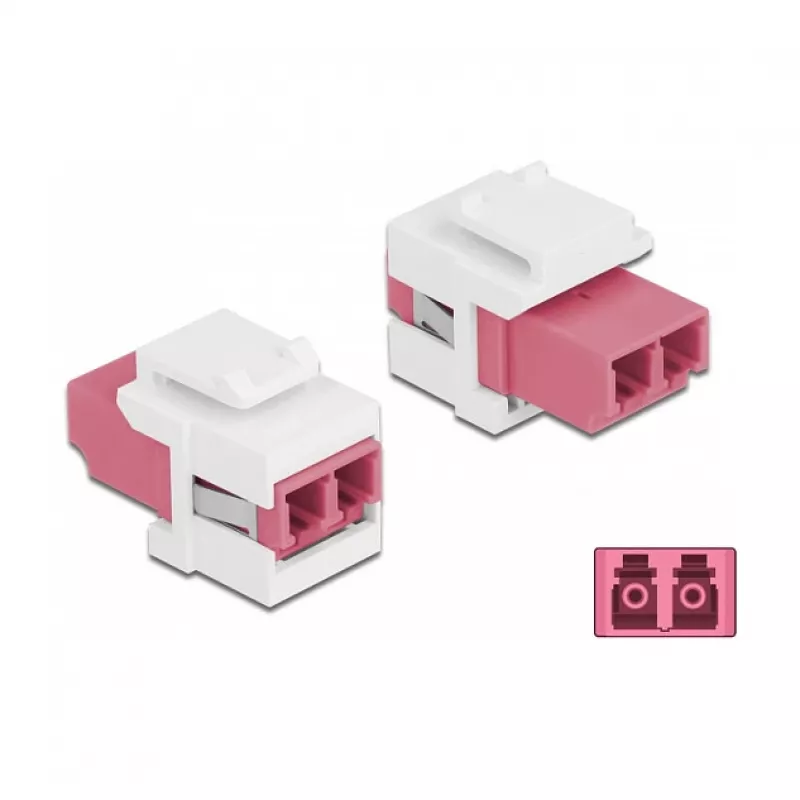 Keystone Module LC Duplex female to LC Duplex female DeLOCK 86818