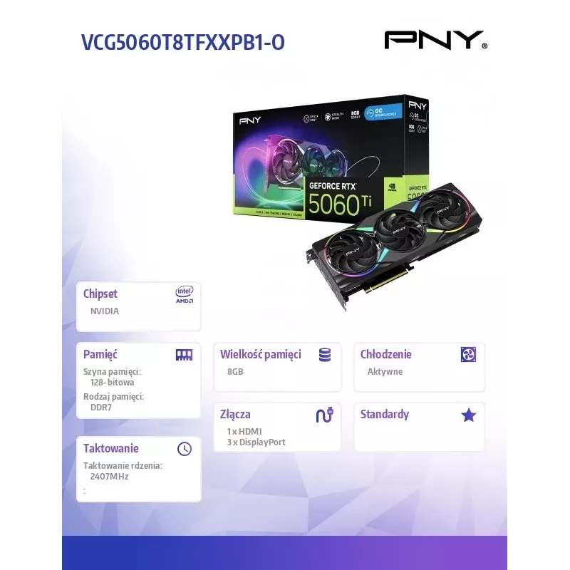 Graphics Card GeForce RTX 5060 Ti 8 GB GDDR7