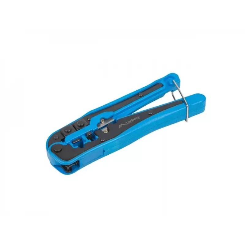 Crimping tool LANBERG NT-0202 for RJ-11 connectors, max cable diameter 6 mm, black/blue