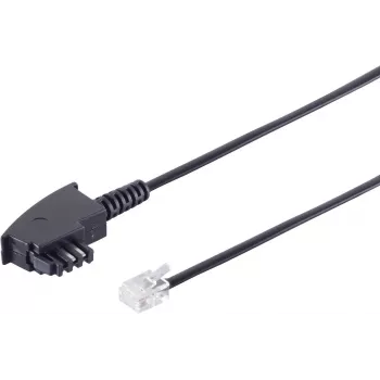 Telephone Cable ShiverPeaks 70000-10 — TAE F-plug to Western (RJ) plug, 10 m