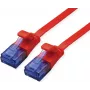 VALUE Patch Cable Cat.6A (Class EA) UTP, extra-Flat, Red, 5 m (21.99.2025)